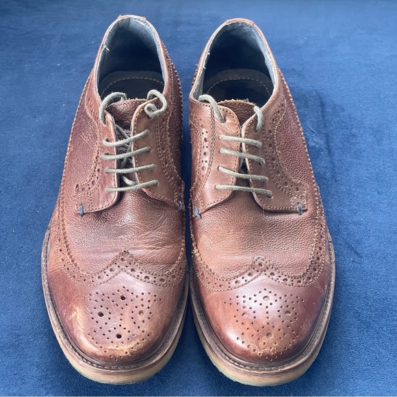 Dune London Shoes Mens 8 EU 41 Bongo Brown Leather Wingtip Brogue Dress Casual main image 8